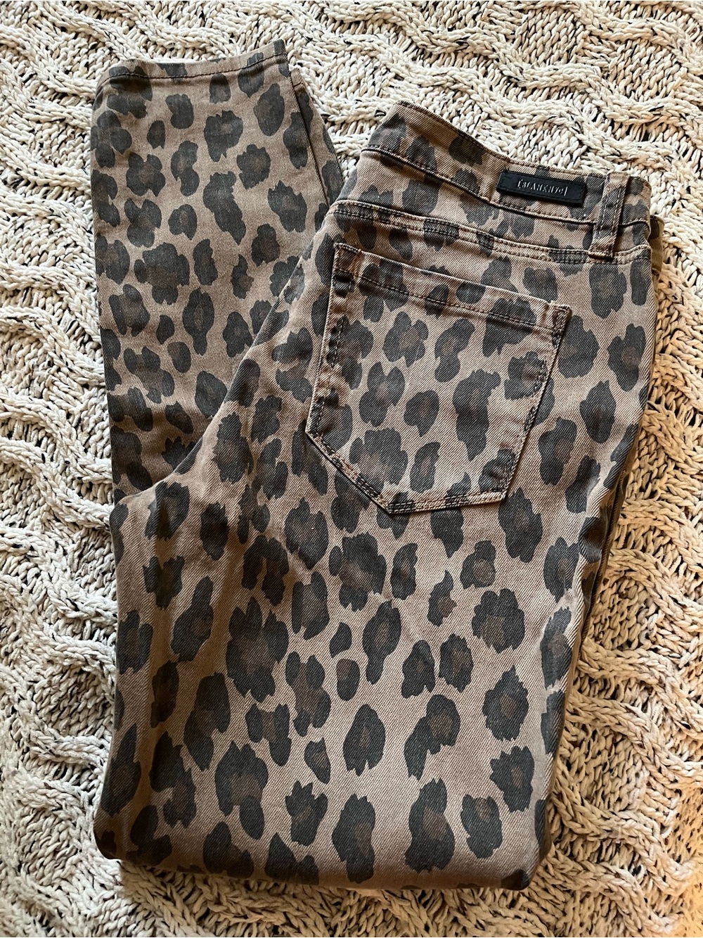 Blank NYC Leopard Print Skinny Jeans - Brown and Black NWOT